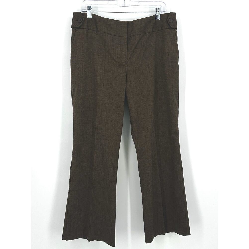 Axcess by Liz Claiborne Women’s Size 14 Brown Stretch Flare Dress Pants Bootcut